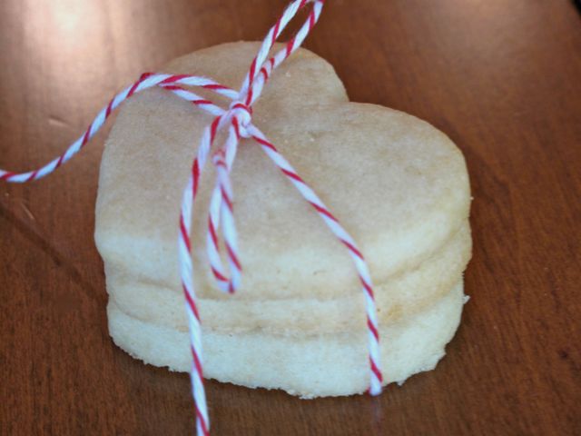 Valentine Heart-Shaped Sugar Cookie