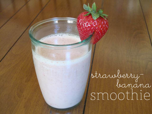 strawberry-banana smoothie